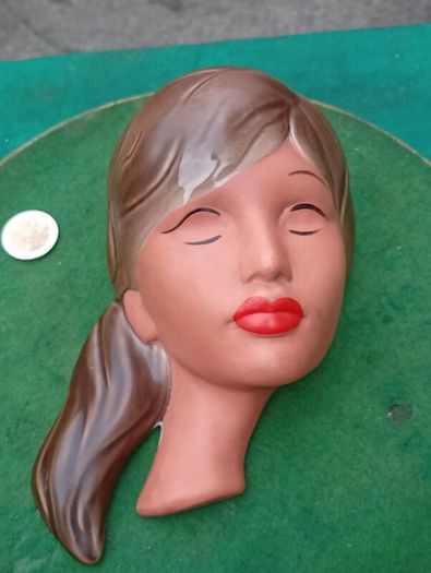 Vintage Ceramic Wall Mask