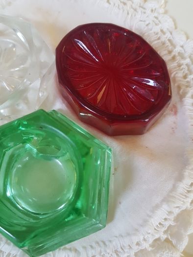 Old Vintage Cut Glass Cruets