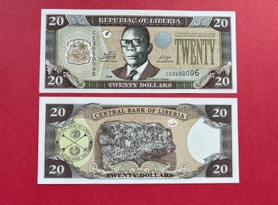Liberia  20 Dollars. 2009. ( uncirculated )