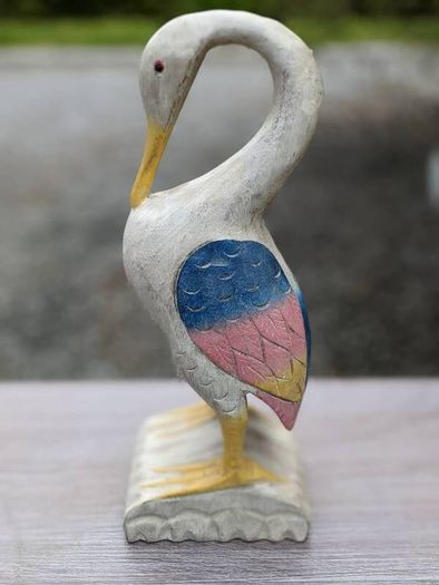 vintage hand carved bird