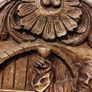 Vintage  German 3D Wooden hanging plate Image 3