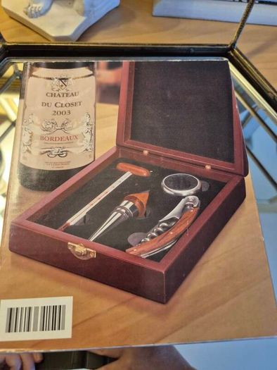 4 piece Wine Sommelier Set in Presentation Box, New, AV