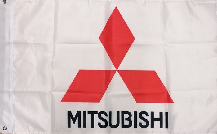 Mitsubishi Flag 3ft x 2ft.