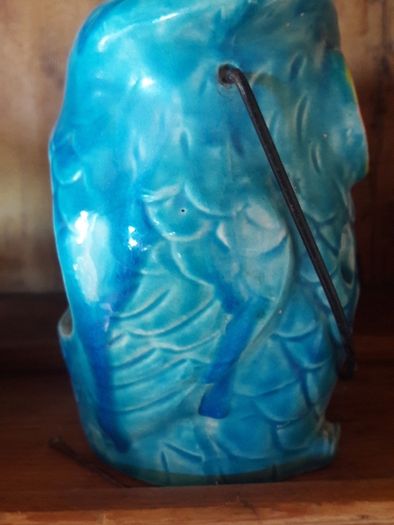vintage owl candleholder