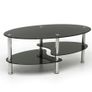 Black Glass Coffee Table Free Delivery Image 2