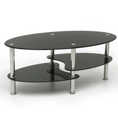 Black Glass Coffee Table Free Nationwide Delivery