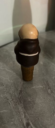 Vintage Goebel Friar Tuck Monk Bottle Wine Stopper /Cork