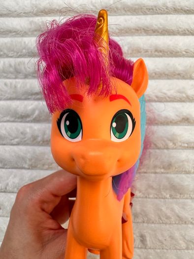 My Little Pony Make Your Mark Toy Ribbon Hairstyles Sunny Starscout approx.  16 cm. Used Please see photos