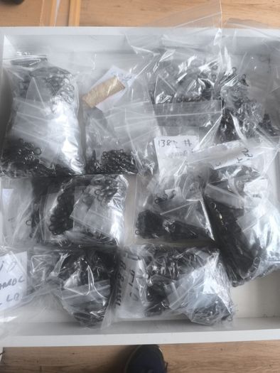Large amount of Sundridge Korean made barrel swivels various sizes new old stock