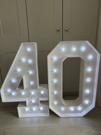 Number 40 birthday decorations