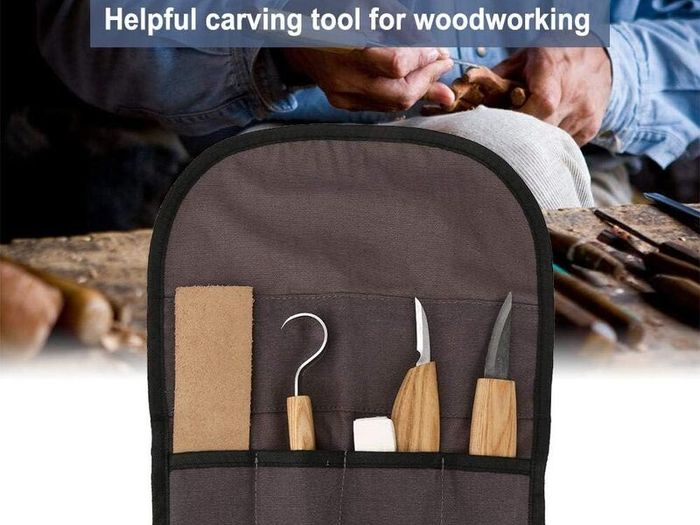 Woodworking Carving Tool,5Pcs High Manganese Steel Hand Woodworking Carving Tool Set for Beginners