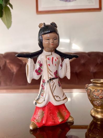 Rare Kitsch Mantle Decor 1950s