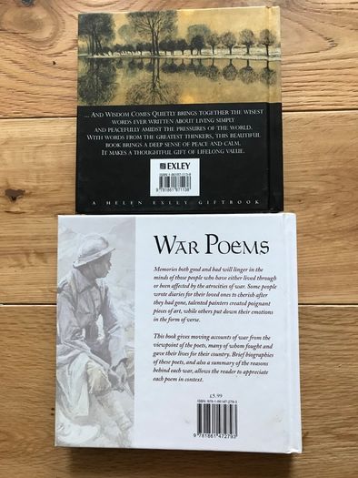 And Wisdom comes Quietly and War Poems