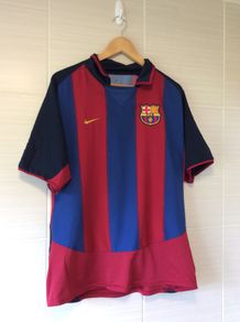 FC Barcelona Jersey. Official Nike Mens Home Jersey Season 2003-2004. Original From The Time. Not A Modern Day Remake.
