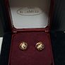 Irish Hallmarked 9ct Gold Two-Tone Knot Stud Earrings  Dublin Assay Image 4