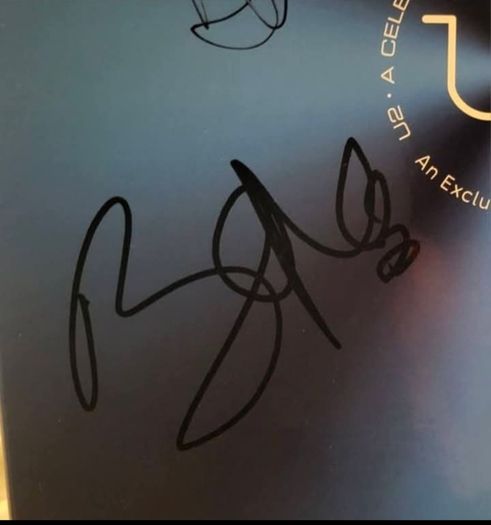 U2 RARE signed An Post stamps box