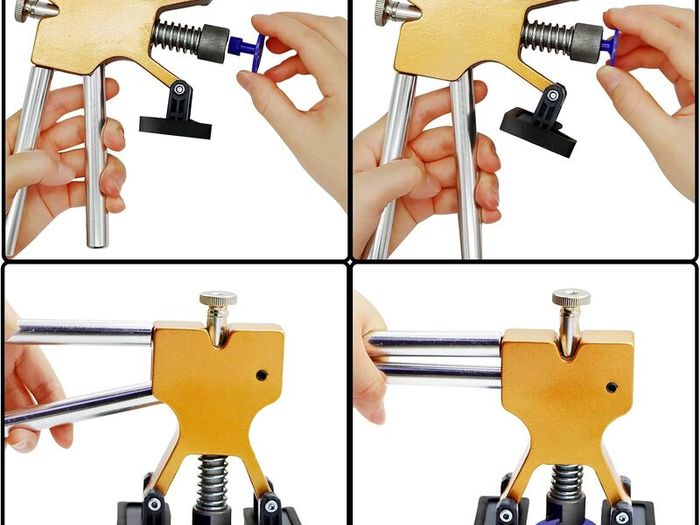 Car Dent Puller Kit with 18 Dent Puller Tabs