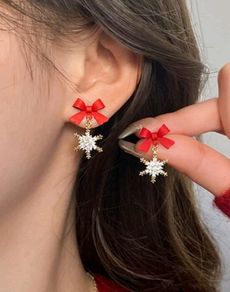 new christmas earrings