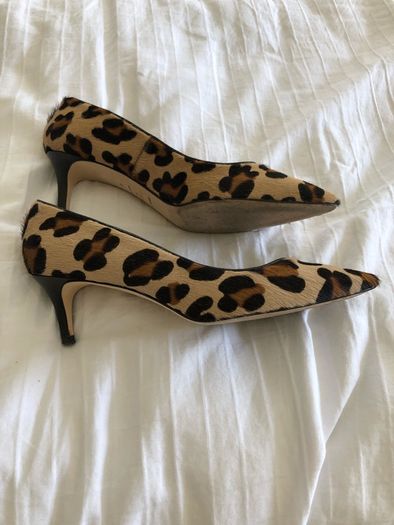 Gerard Deral leopard print kitten heels