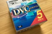 New Maxell DVC miniDV video tapes - 5 pack