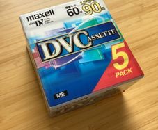 New Maxell DVC miniDV video tapes - 5 pack