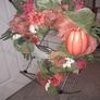 Door Wreath ( Giant- sized) and floral arrangement. Image 3