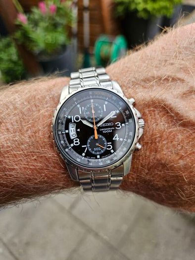 Watch Seiko Chronograph.
