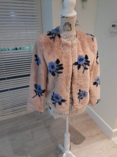 ladies zara faux fur jacket