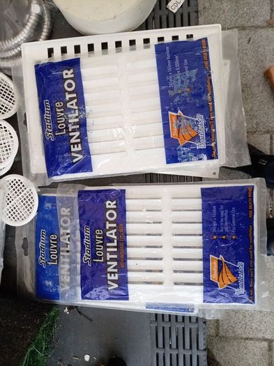 building tools/items. Include trowel, mitre, shower hose, vents...