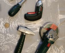 Toy Angle Grinder, Drill, other tools