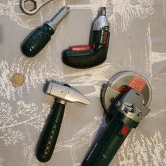 Toy Angle Grinder, Drill, other tools