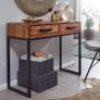 Solid Wood Console Table 90cm  Modern Hallway, Entryway  Computer Desk Image 2