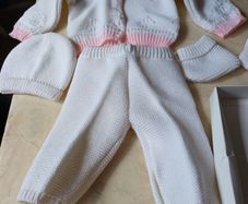 Fruit De Ma Passion Knittet Baby Girls Outfit. (4 Piece). In Original  Box.
