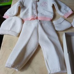 Fruit De Ma Passion Knittet Baby Girls Outfit. (4 Piece). In Original  Box.