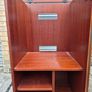 McDonagh Mahogany Hi-Fi Cabinet with Glass Door Image 5