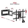 Tv Wall Mount Bracket Tilt Swivel Long Arm 32-70" Image 2