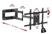 Tv Wall Mount Bracket Tilt Swivel Long Arm 32-70"