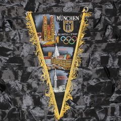 Olympics Munich 1972 Pennant Ultra Rare Collectors Item Original Memorabilia