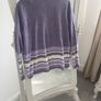 Lavender and Cream Edge to Edge Cardigan size 16 Image 2