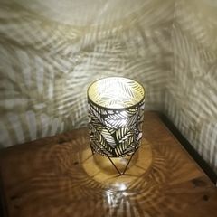 Boho LED Standing Lamp / Lantern with a Golden Glow - ideal bedside light - also great for a garden party or a camping trip