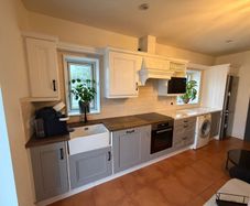 kitchen cabinets and countertop (no appliances)