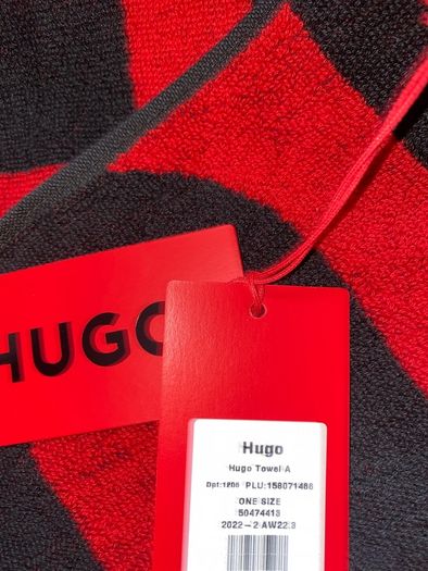 hugo boss towel size 180x90 cm brand new with tag