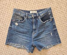 Cut-off denim jean shorts size 8