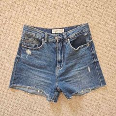 Cut-off denim jean shorts size 8