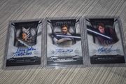 Topps Star Wars Masterwork Ashley Eckstein, Matt Lanter, James A.t. -auto Set
