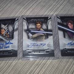 Topps Star Wars Masterwork Ashley Eckstein, Matt Lanter, James A.t. -auto Set