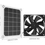 BRAND NEW 6V 10W 6inch Outdoor Solar Power Panel Exhaust Fan IP65 Waterproof USB Charging fan Image 5