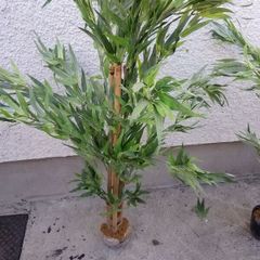 two artificial plants