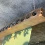 Old vintage wooden candle holder Image 2