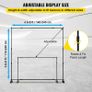 243.8 cm Backdrop Banner Stand Step and Repeat Adjustable Telescopic Lightweight Trade Show Display Wall Exhibitor with Carrying Bag Image 3
